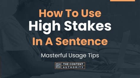 synonym for high stakes|How To Use “High Stakes” In A Sentenc.